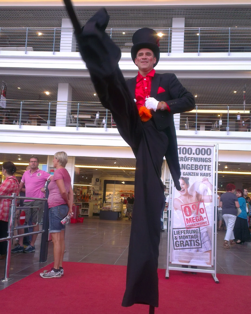 Stelzenlaufen Edelmann